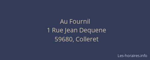 Au Fournil