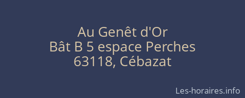 Au Genêt d'Or