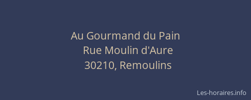 Au Gourmand du Pain
