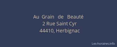 Au  Grain   de   Beauté