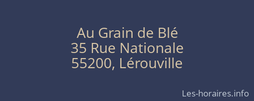 Au Grain de Blé