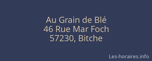Au Grain de Blé