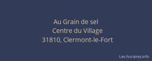 Au Grain de sel