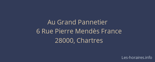 Au Grand Pannetier