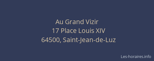 Au Grand Vizir