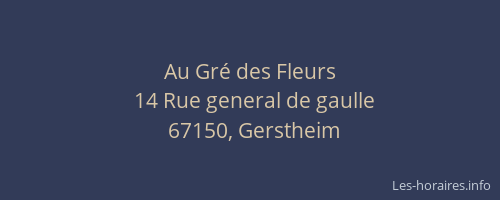 Au Gré des Fleurs