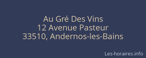 Au Gré Des Vins