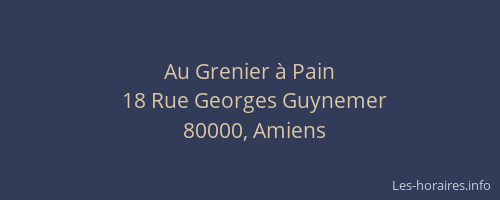 Au Grenier à Pain