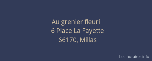 Au grenier fleuri
