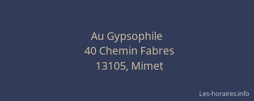 Au Gypsophile