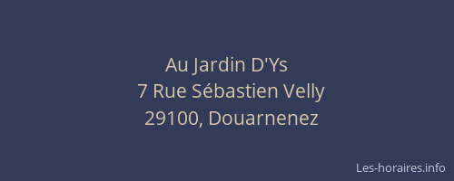 Au Jardin D'Ys