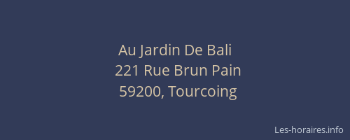 Au Jardin De Bali