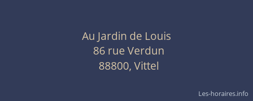 Au Jardin de Louis