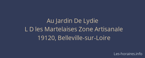 Au Jardin De Lydie