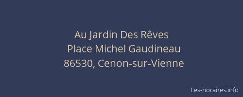 Au Jardin Des R&ecirc;ves