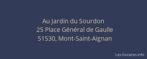 Au Jardin du Sourdon