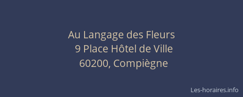 Au Langage des Fleurs