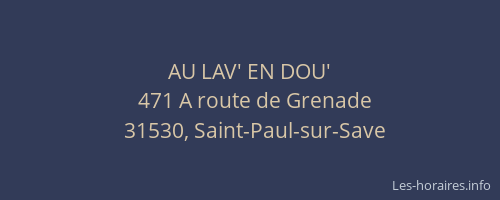 AU LAV' EN DOU'