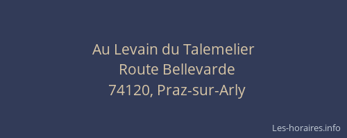 Au Levain du Talemelier