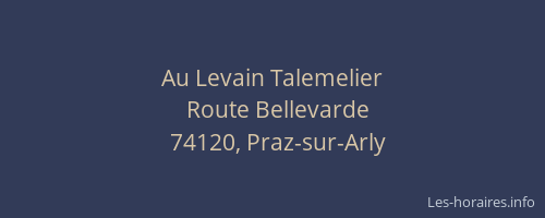 Au Levain Talemelier