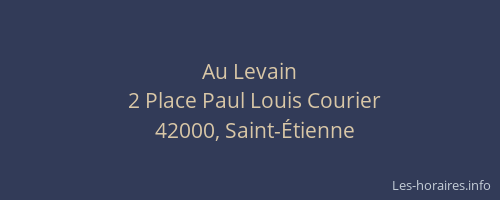 Au Levain