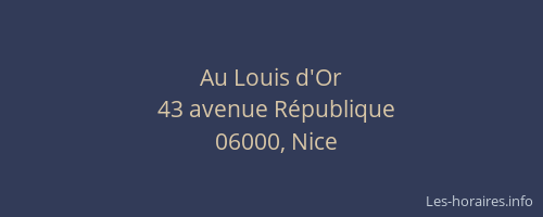 Au Louis d'Or