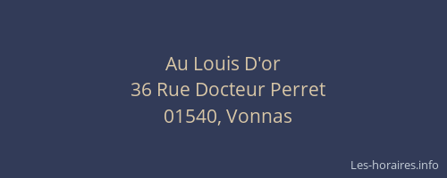 Au Louis D'or