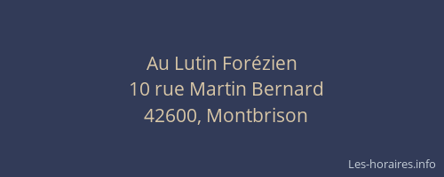 Au Lutin Forézien