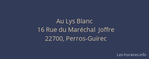 Au Lys Blanc