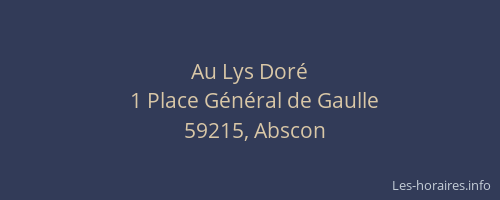 Au Lys Doré