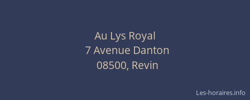 Au Lys Royal