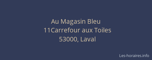 Au Magasin Bleu