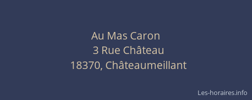 Au Mas Caron
