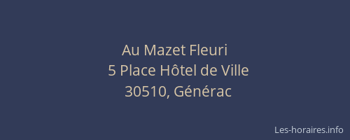 Au Mazet Fleuri