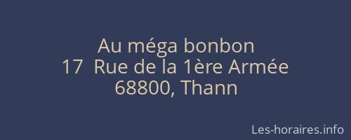 Au méga bonbon