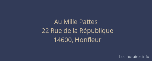 Au Mille Pattes