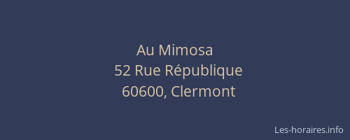 Au Mimosa