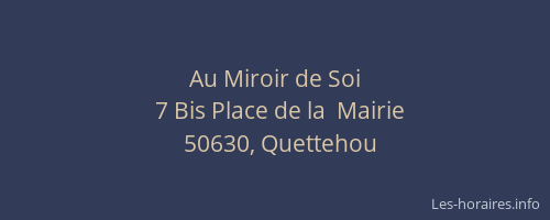 Au Miroir de Soi