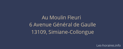 Au Moulin Fleuri