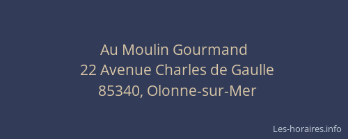 Au Moulin Gourmand