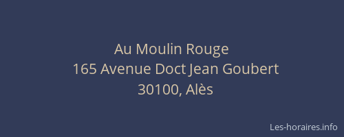 Au Moulin Rouge