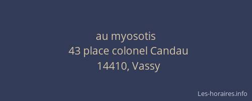 au myosotis