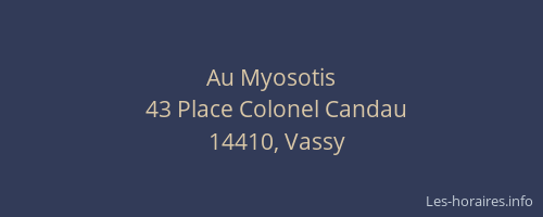 Au Myosotis