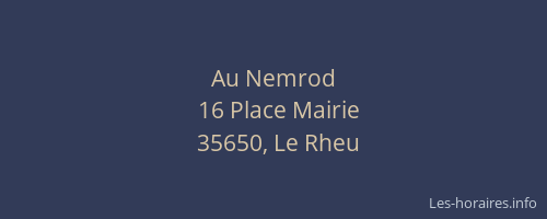 Au Nemrod