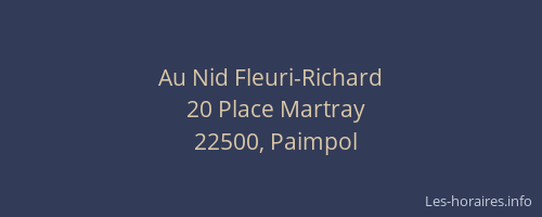 Au Nid Fleuri-Richard