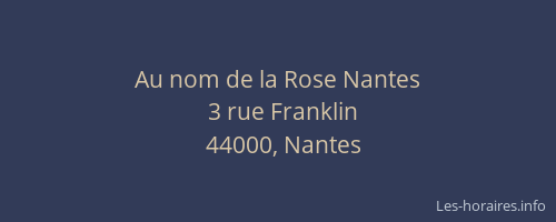 Au nom de la Rose Nantes