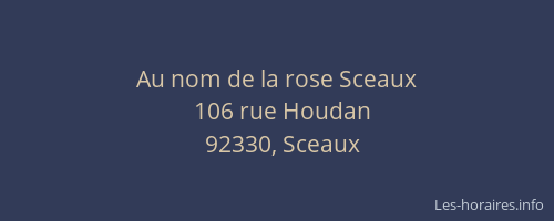 Au nom de la rose Sceaux