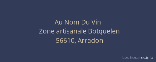 Au Nom Du Vin