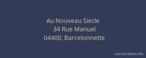 Au Nouveau Siecle