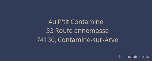Au P'tit Contamine